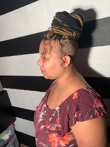 Any Loc Style With Shaved Sides ($275.00)